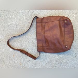 Brown faux leather Universal Thread shoulder bag